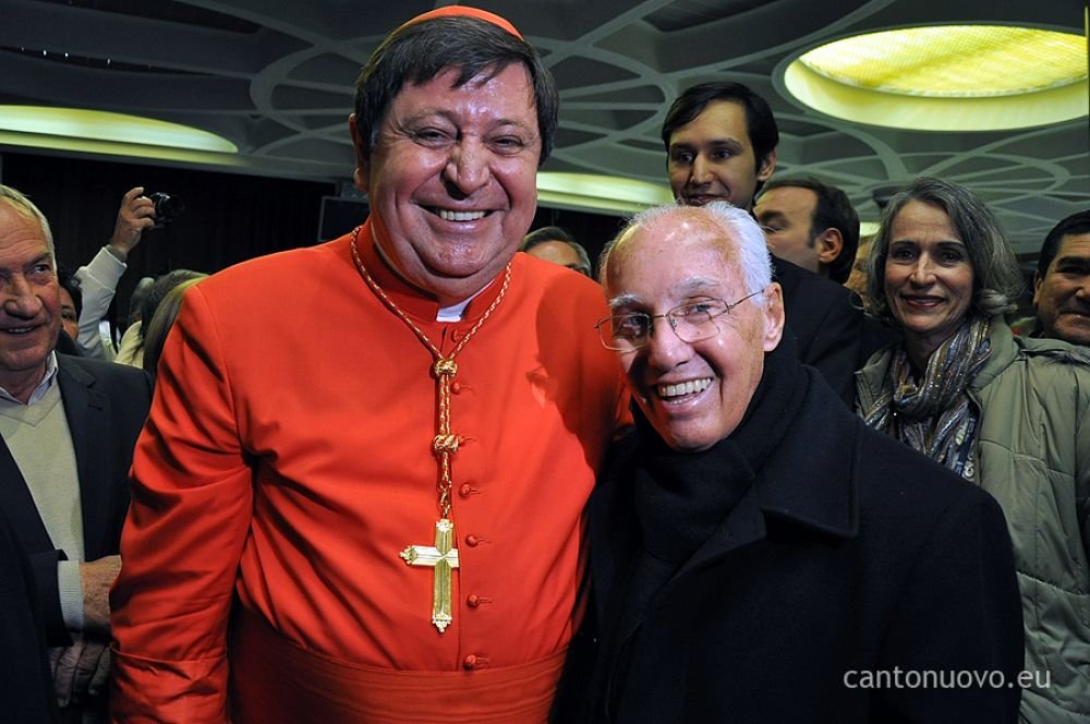 Padre Jonas Abib e Cardeal João Braz de Aviz, que foi bispo de Ponta Grossa-PR
