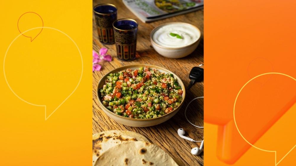 Veja três passos para preparar Tabule de Quinoa