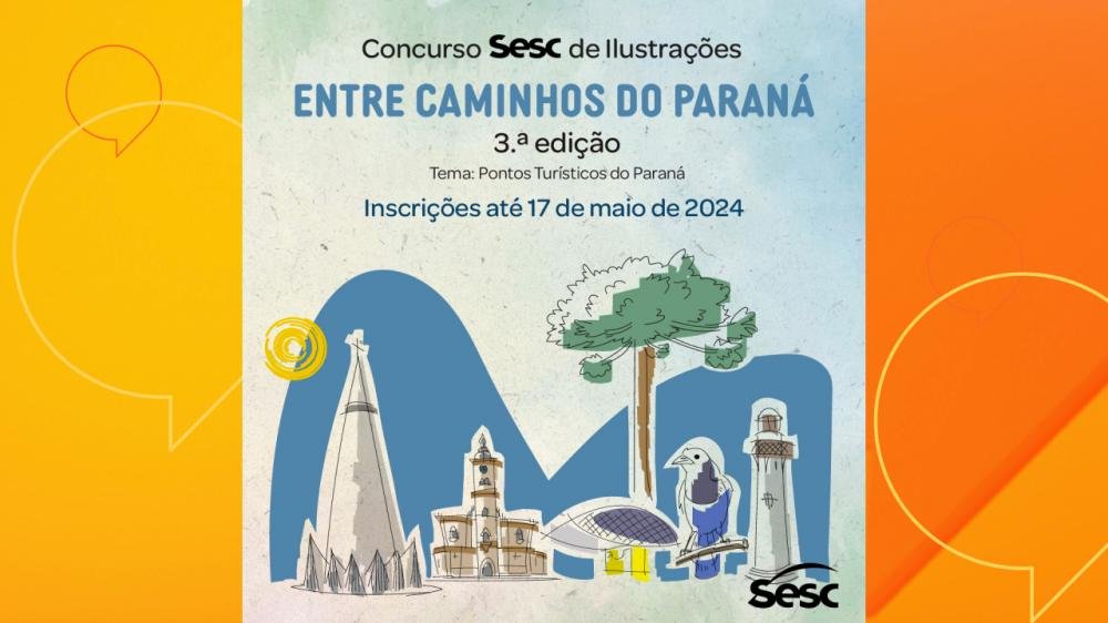 Sesc abre inscrições para nova edição de concurso de desenhos de pontos turísticos 