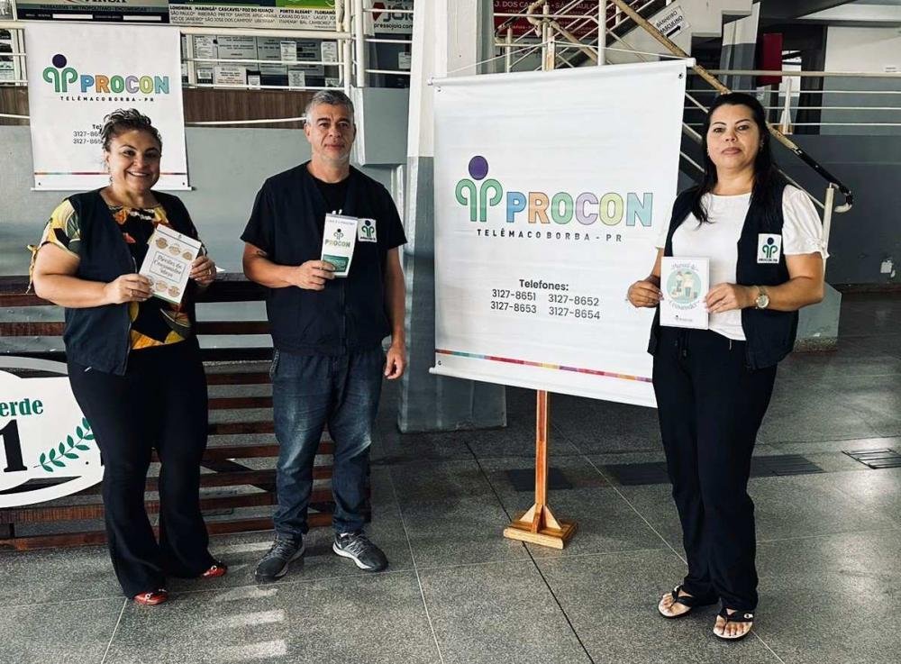 Procon Telêmaco Borba promove ação educativa no Dia do Consumidor