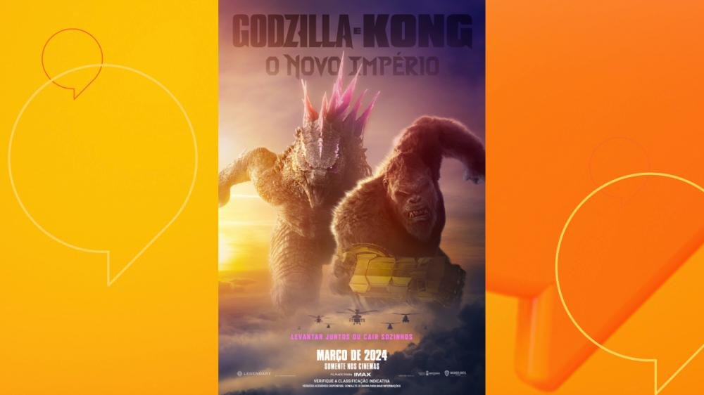 Godzilla e Kong: O Novo Império é a grande estreia da semana no Cine Araújo