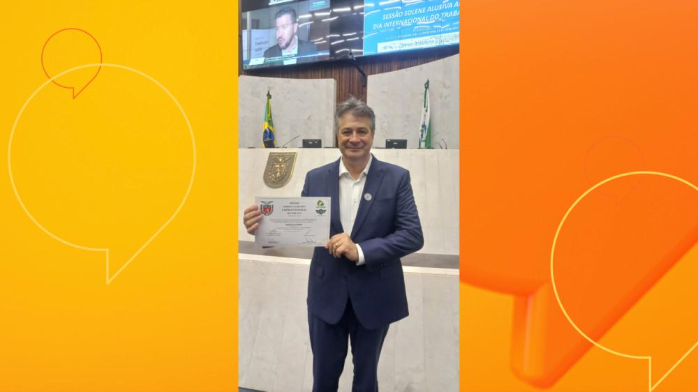 Francisco Luiz Ferreira, CEO da Gateware, recebe homenagem na Assembleia Legislativa do Paraná 