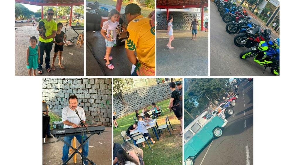 Domingo na Praça foi marcado por homenagem às mães e diversão para as crianças