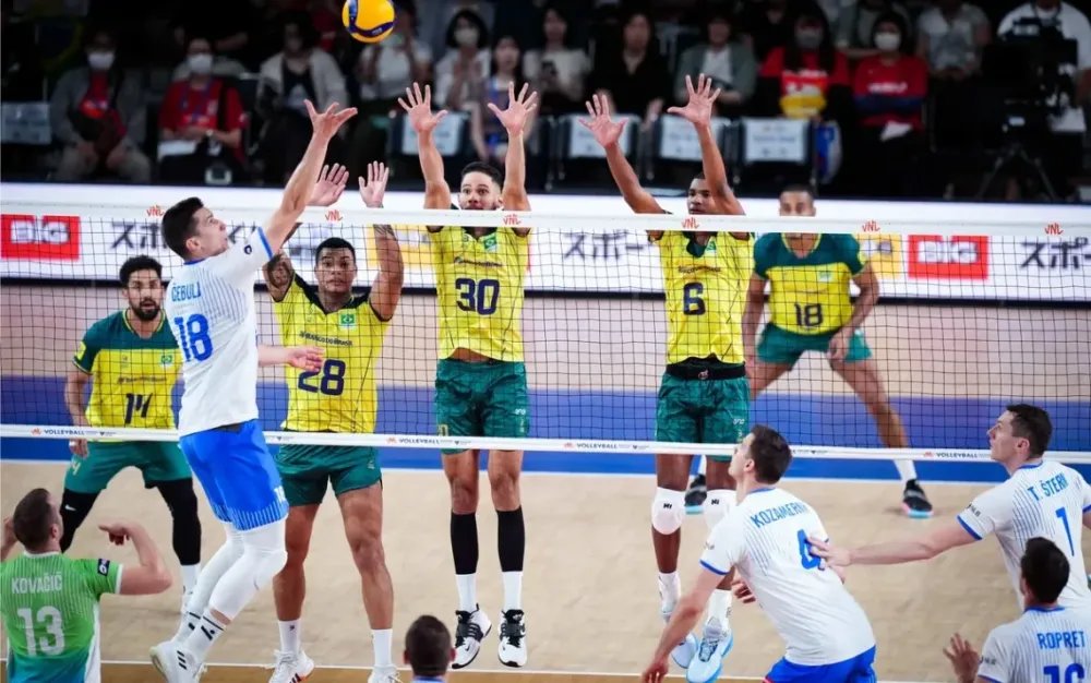 Brasil derrota Polônia na Liga das Nações Masculina de Vôlei