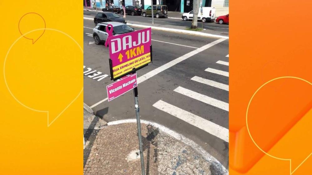 Placas de Esquina promove campanha de prevenção ao câncer de mama com placas rosa em Ponta Grossa