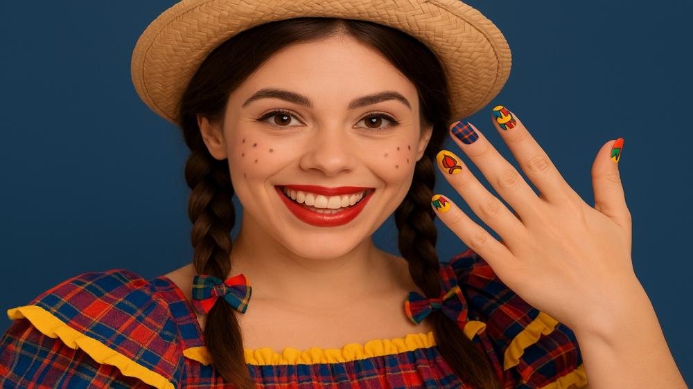 Arrase nas Festas Juninas com Unhas Criativas e Coloridas