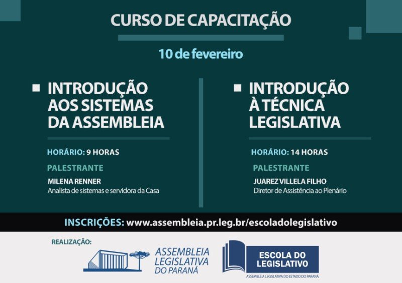 Escola do Legislativo promove curso de capacitação aos novos servidores