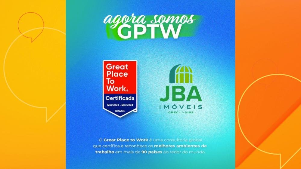 JBA Imóveis conquista selo GPTW e está entre as melhores empresas para se trabalhar
