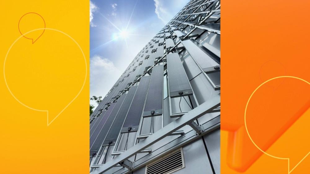 Projeto inédito no Brasil utiliza filme fino flexível na geração de energia solar em fachada de prédio