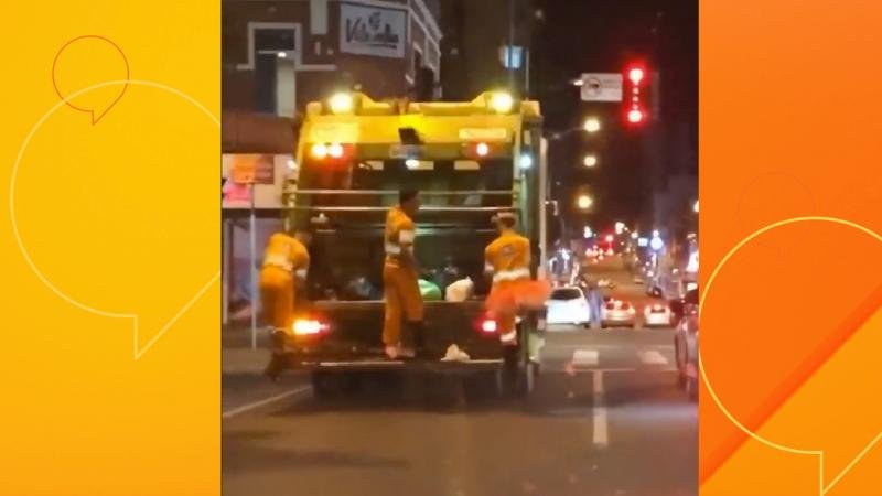 “Já é carnaval?” Gari de PG viraliza dançando de saia enquanto recolhe o lixo