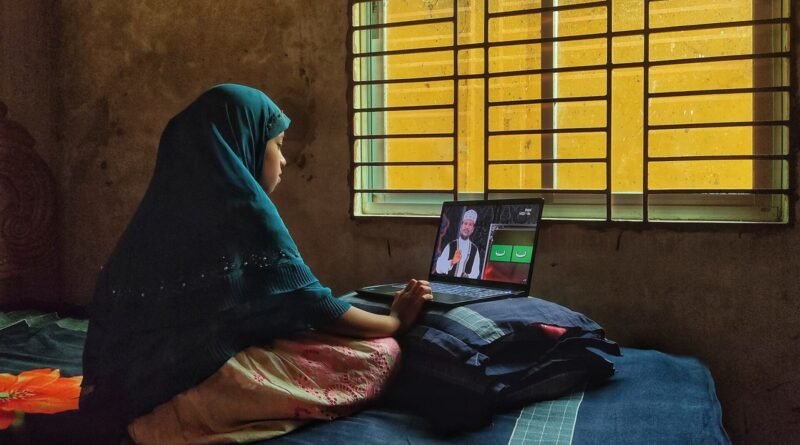 This photograph was taken during the month of Ramadan in a remote village in Bangladesh, where access to formal educational institutions is extremely