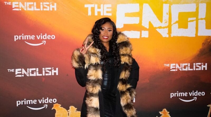 Celebrity Journalist Remi Jones of Remi TV attends "The English" red carpet