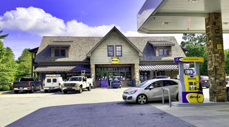 A Spinx gas station and convenience store in Highlands, North Carolina